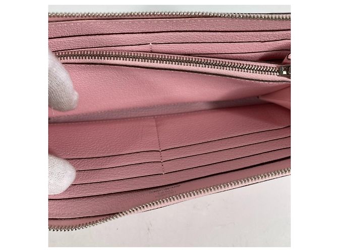 Hermès Hermes Azap langer runder Geldbeutel in Rosé Sakura Pink - Ansicht 10