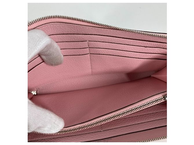 Hermès Hermes Azap langer runder Geldbeutel in Rosé Sakura Pink - Ansicht 11