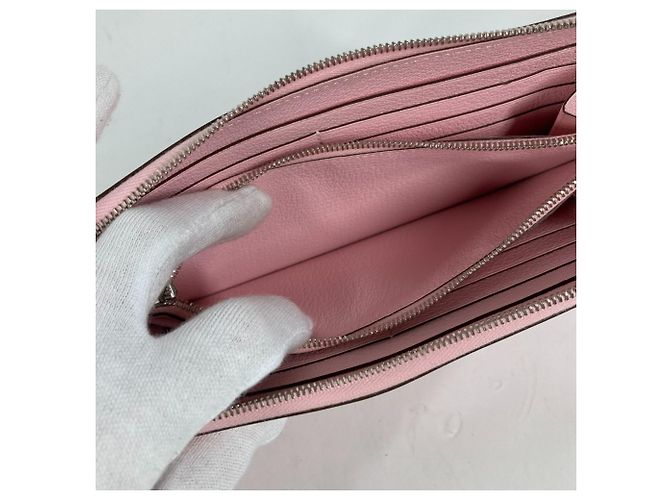 Hermès Hermes Azap langer runder Geldbeutel in Rosé Sakura Pink - Ansicht 8