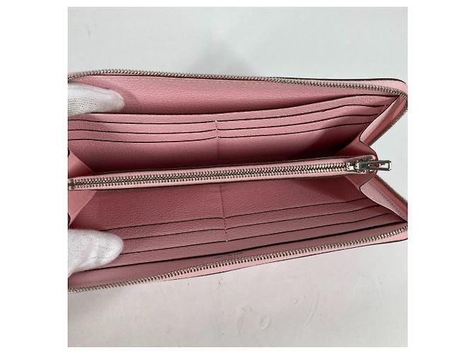 Hermès Hermes Azap langer runder Geldbeutel in Rosé Sakura Pink - Ansicht 9