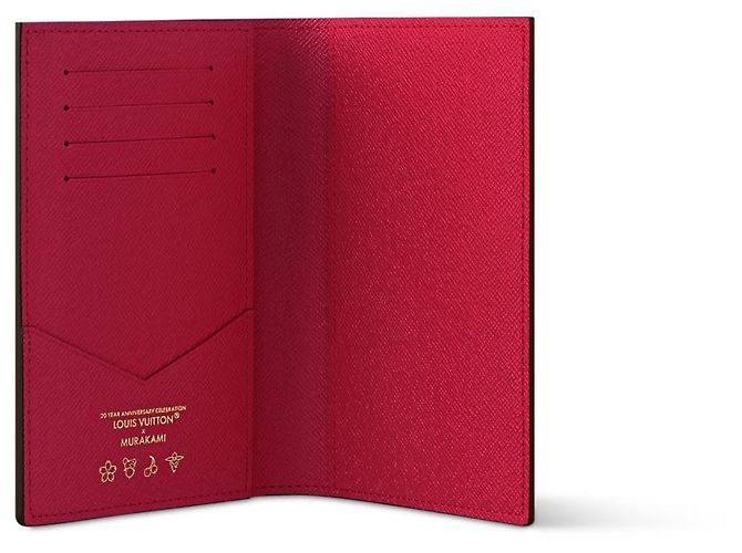 Louis Vuitton Porta pasaporte LV Murakami nuevo Roja - vista 2