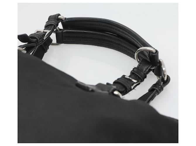 PRADA Borsa Tote Nylon Nera Argento Auth am8250 Nero - vista 14
