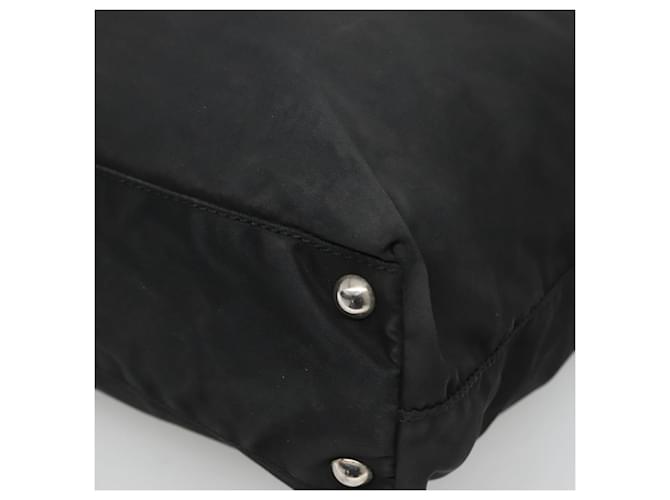 PRADA Borsa Tote Nylon Nera Argento Auth am8250 Nero - vista 16