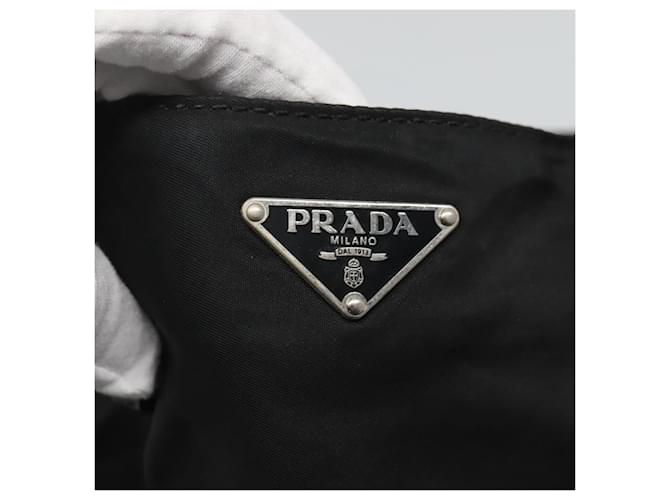 PRADA Borsa Tote Nylon Nera Argento Auth am8250 Nero - vista 18