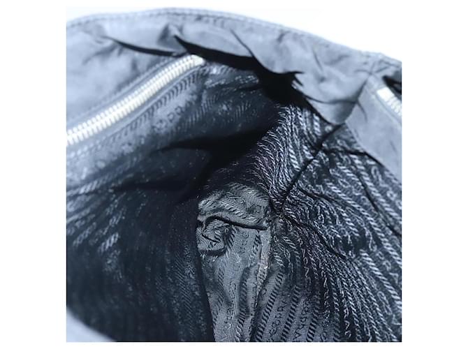 PRADA Borsa Tote Nylon Nera Argento Auth am8250 Nero - vista 21