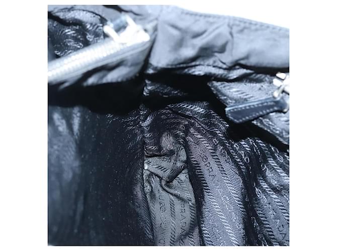 PRADA Borsa Tote Nylon Nera Argento Auth am8250 Nero - vista 22