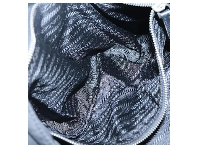 PRADA Borsa Tote Nylon Nera Argento Auth am8250 Nero - vista 23
