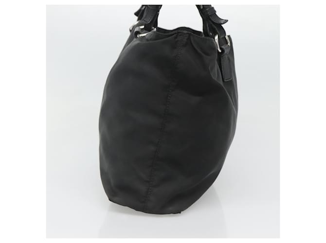 PRADA Borsa Tote Nylon Nera Argento Auth am8250 Nero - vista 3