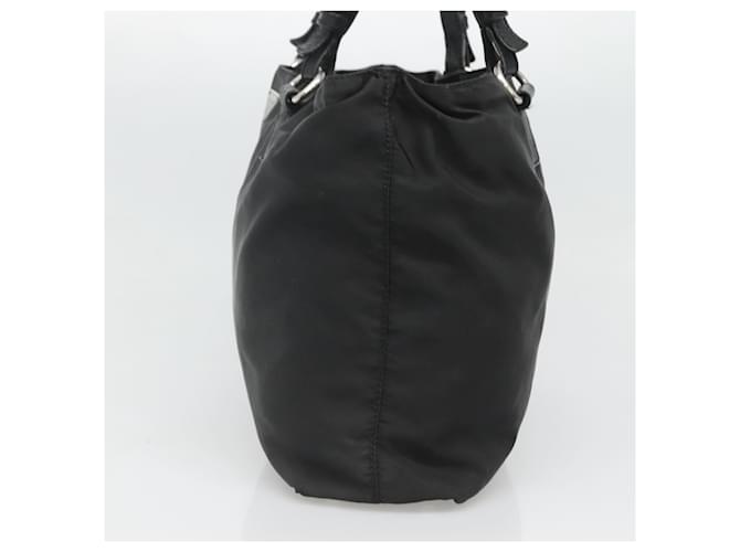 PRADA Borsa Tote Nylon Nera Argento Auth am8250 Nero - vista 4