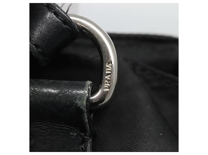 PRADA Borsa Tote Nylon Nera Argento Auth am8250 Nero - vista 9