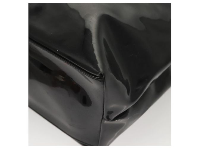 Borsa a Spalla Gancini Smalto Nero Argento di Salvatore Ferragamo Auth bs24679 - vista 16