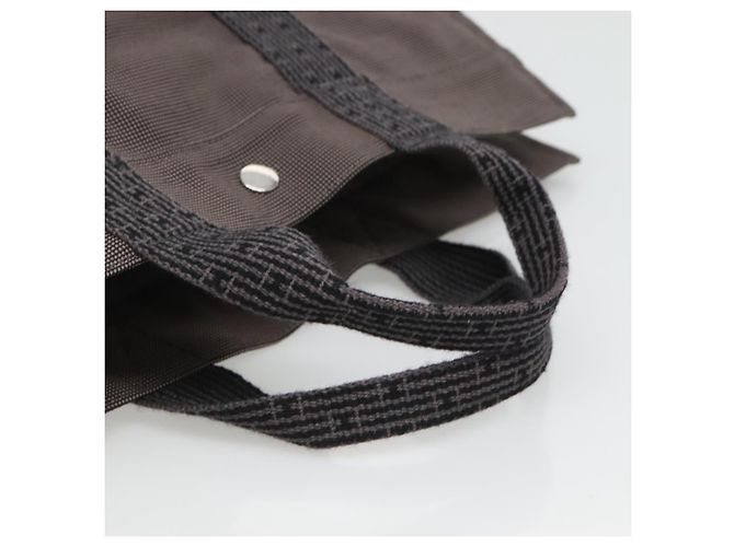 Hermès HERMES Handtasche Her Line MM aus grauem Canvas Auth kk463 Braun - Ansicht 7