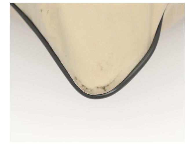 Tote PRADA Borsa sportiva in nylon beige argento Auth ti2991 - vista 15