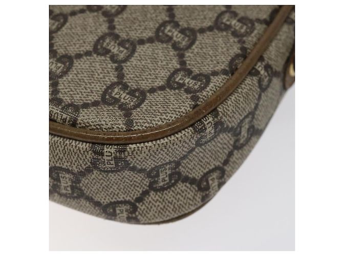 Borsa a spalla GUCCI GG Plus Supreme in pelle PVC beige oro Auth th5907 D'oro - vista 15