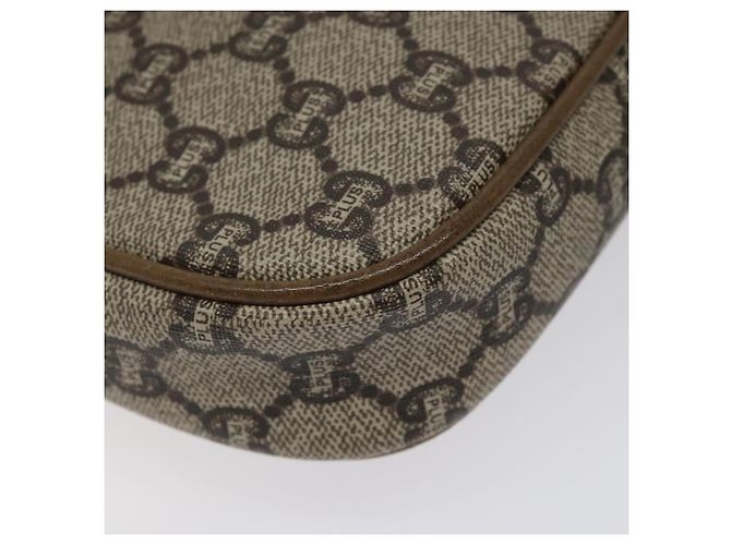 Borsa a spalla GUCCI GG Plus Supreme in pelle PVC beige oro Auth th5907 D'oro - vista 16