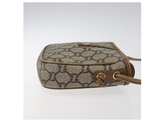 Borsa a spalla GUCCI GG Plus Supreme in pelle PVC beige oro Auth th5907 D'oro - vista 3