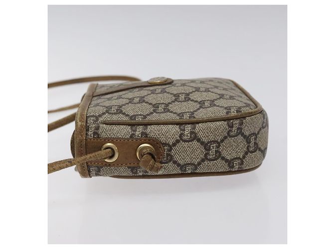 Borsa a spalla GUCCI GG Plus Supreme in pelle PVC beige oro Auth th5907 D'oro - vista 4