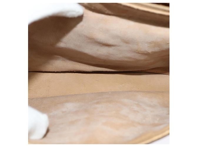 Borsa a mano GUCCI in tela 2 vie beige oro 000 46 0274 Auth th5937 - vista 10