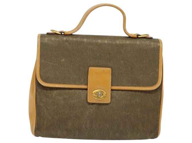 Borsa a mano GUCCI in tela 2 vie beige oro 000 46 0274 Auth th5937 - vista 13