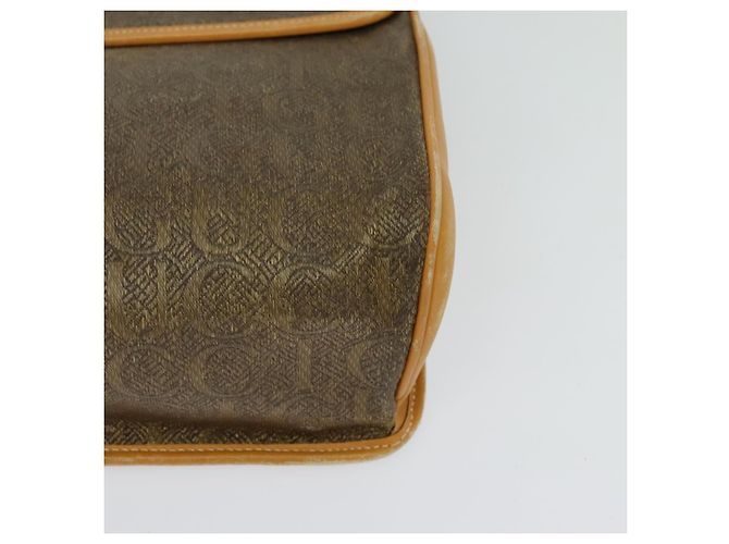 Borsa a mano GUCCI in tela 2 vie beige oro 000 46 0274 Auth th5937 - vista 15