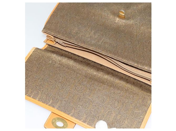 Borsa a mano GUCCI in tela 2 vie beige oro 000 46 0274 Auth th5937 - vista 17