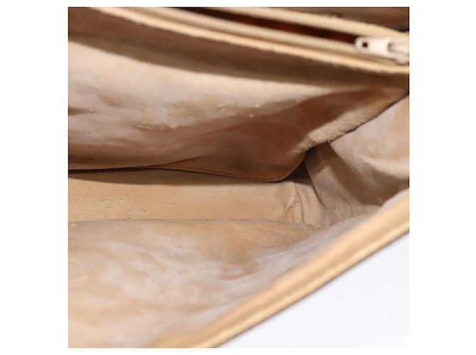 Borsa a mano GUCCI in tela 2 vie beige oro 000 46 0274 Auth th5937 - vista 19