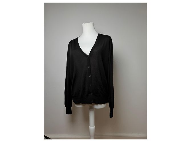 Vintage Etro Wollcardigan 48/M Anthrazitgrau - Ansicht 5