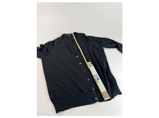 Vintage Etro Wollcardigan 48/M Anthrazitgrau - Ansicht 6
