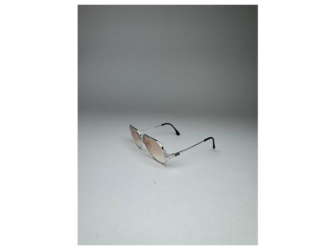 Occhiali da sole vintage Yves Saint Laurent Argento - vista 12
