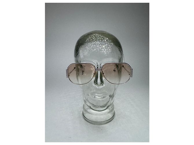 Occhiali da sole vintage Yves Saint Laurent Argento - vista 3