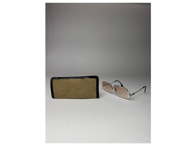 Occhiali da sole vintage Yves Saint Laurent Argento - vista 4