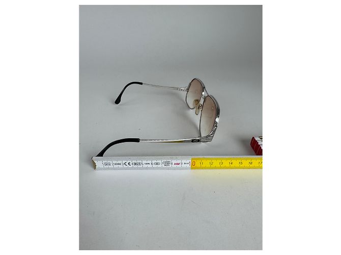 Occhiali da sole vintage Yves Saint Laurent Argento - vista 5