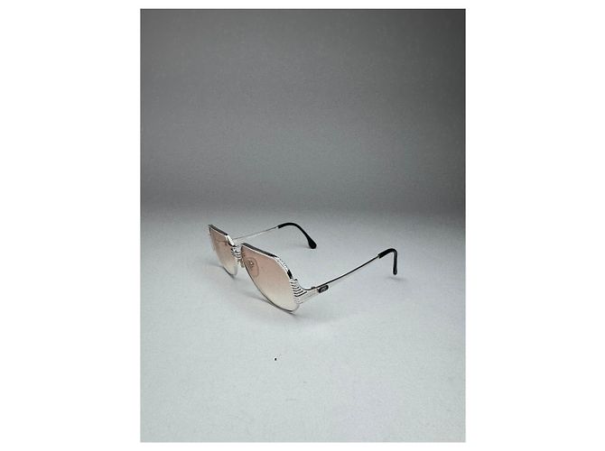 Occhiali da sole vintage Yves Saint Laurent Argento - vista 6