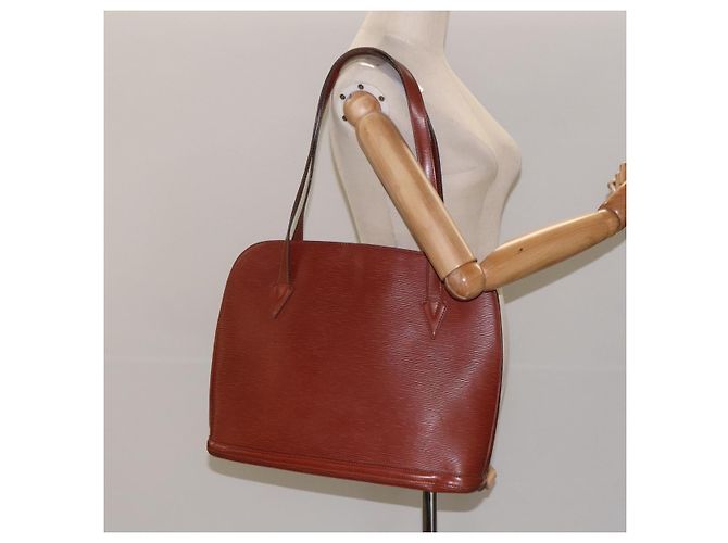 LOUIS VUITTON Epi Lussac Schultertasche Braun M52283 LV Auth 119810 - Ansicht 22