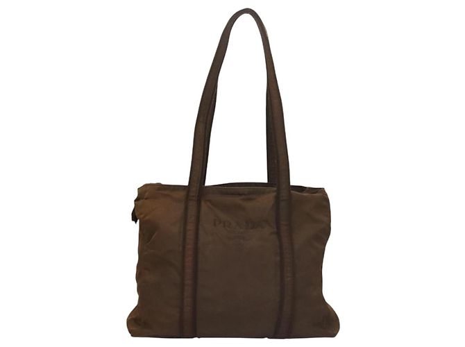 PRADA Tote Bag Nylon Braun Auth th5852 - Ansicht 13