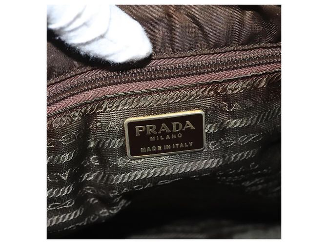 PRADA Tote Bag Nylon Braun Auth th5852 - Ansicht 18