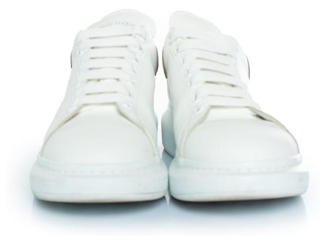 Alexander McQueen, Sneakers Oversized Larry Bianco Verde - vista 5