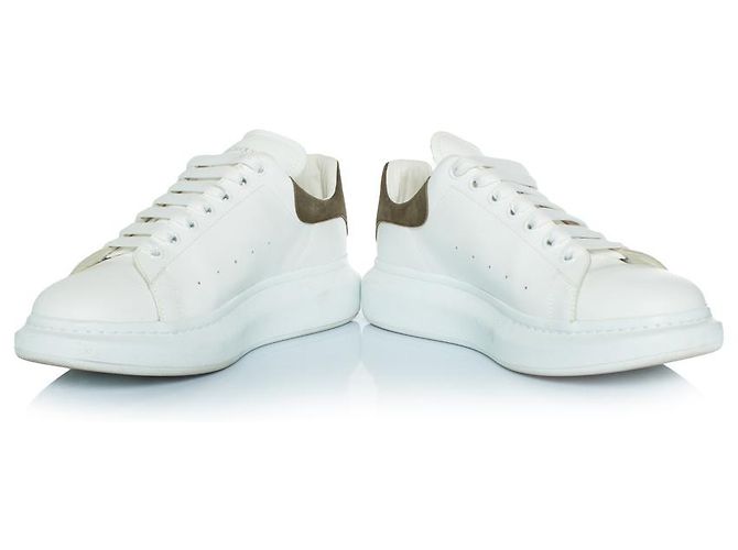 Alexander McQueen, Sneakers Oversized Larry Bianco Verde - vista 6