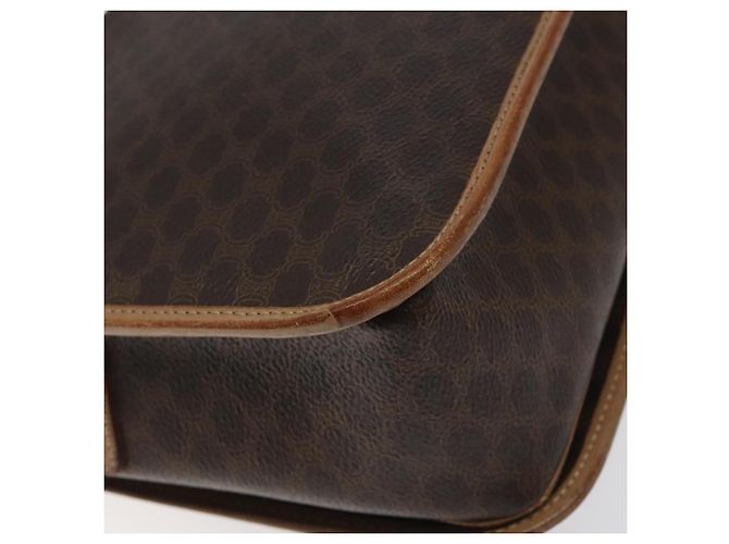 Céline Borsa a spalla in tela Macadam CELINE in pelle PVC marrone oro Auth 119211 D'oro - vista 17