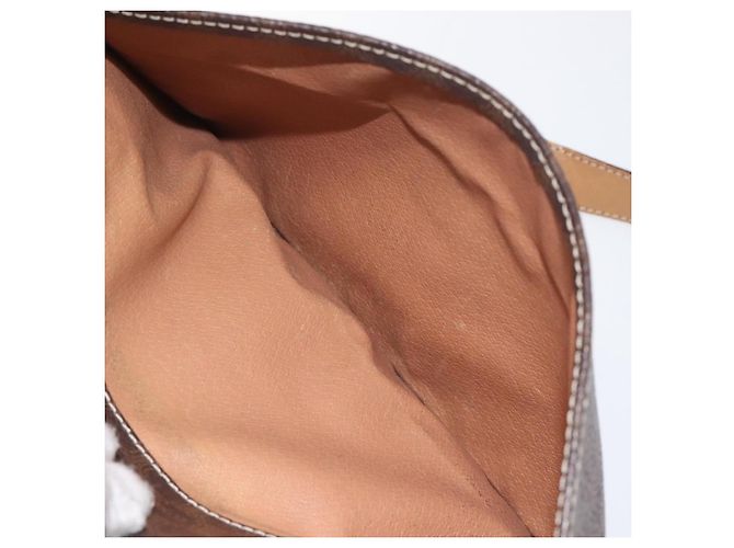Céline Borsa a spalla in tela Macadam CELINE in pelle PVC marrone oro Auth 119211 D'oro - vista 23