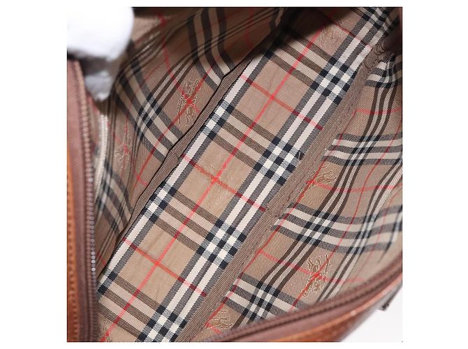 Autre Marque Borsa a Spalla Burberrys in Pelle Marrone Oro Auth ep8711 D'oro - vista 11