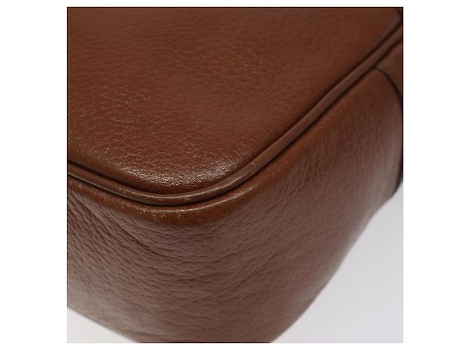Autre Marque Borsa a Spalla Burberrys in Pelle Marrone Oro Auth ep8711 D'oro - vista 14