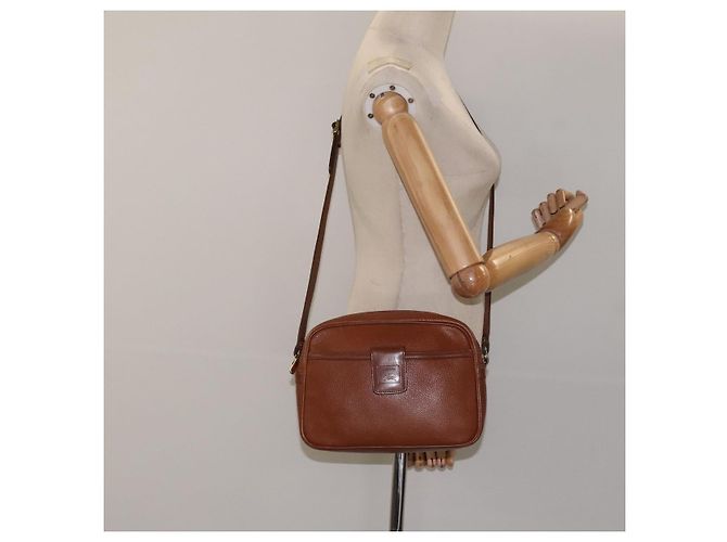 Autre Marque Borsa a Spalla Burberrys in Pelle Marrone Oro Auth ep8711 D'oro - vista 21