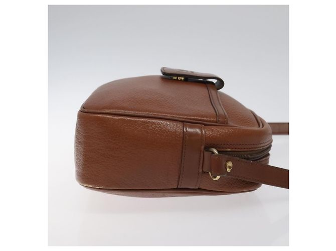 Autre Marque Borsa a Spalla Burberrys in Pelle Marrone Oro Auth ep8711 D'oro - vista 3
