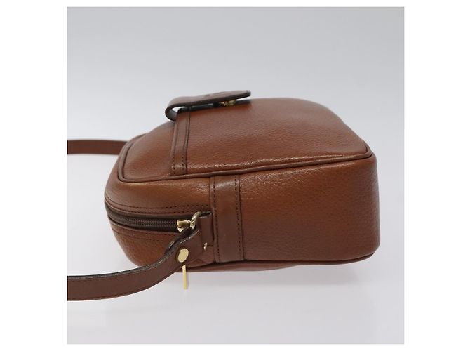 Autre Marque Borsa a Spalla Burberrys in Pelle Marrone Oro Auth ep8711 D'oro - vista 4