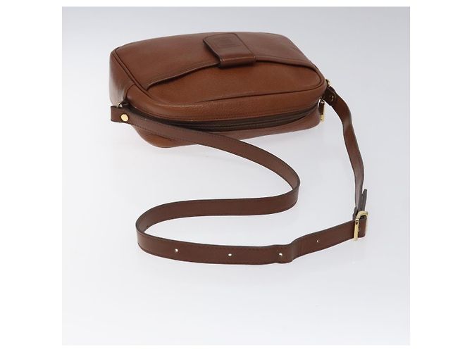 Autre Marque Borsa a Spalla Burberrys in Pelle Marrone Oro Auth ep8711 D'oro - vista 7
