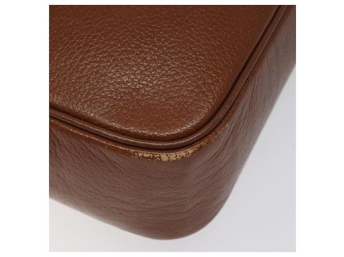 Autre Marque Borsa a Spalla Burberrys in Pelle Marrone Oro Auth ep8711 D'oro - vista 9