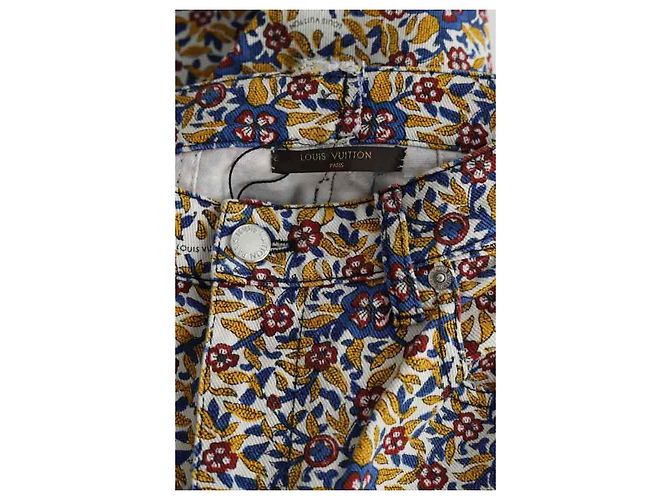Louis Vuitton Bunte Baumwoll-Slim-Hose Mehrfarben - Ansicht 5