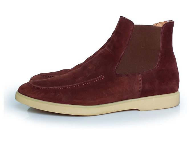 Autre Marque Aurelien, botas Chelsea en burdeos Roja - vista 2