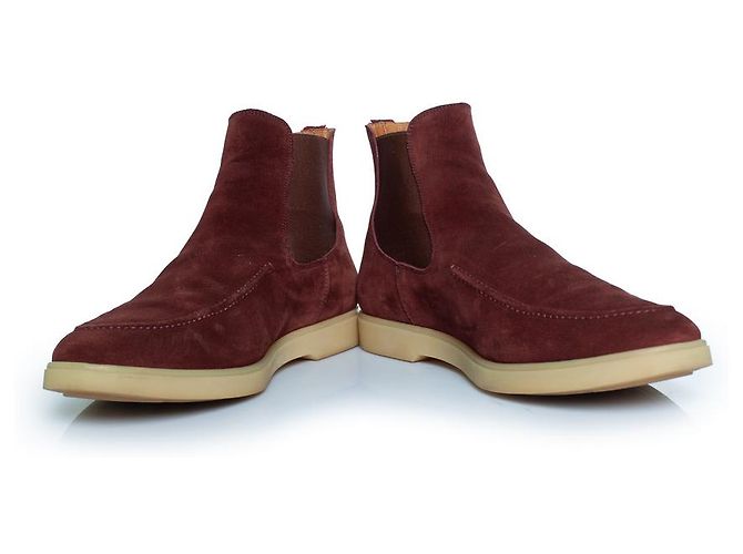 Autre Marque Aurelien, botas Chelsea en burdeos Roja - vista 6